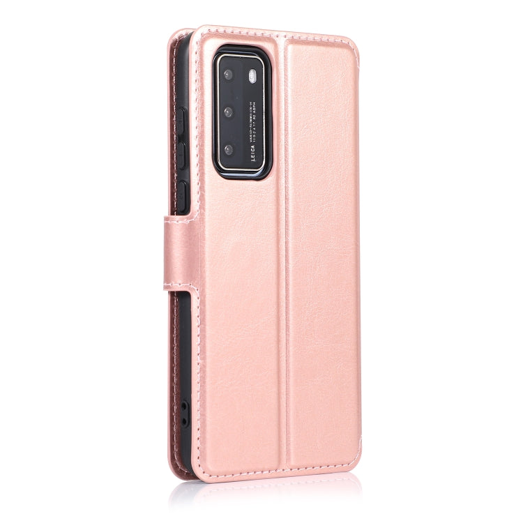For Huawei P40 Calf Texture Magnetic Buckle Horizontal Flip Leather Case with Holder & Card Slots & Wallet & Photo Frame