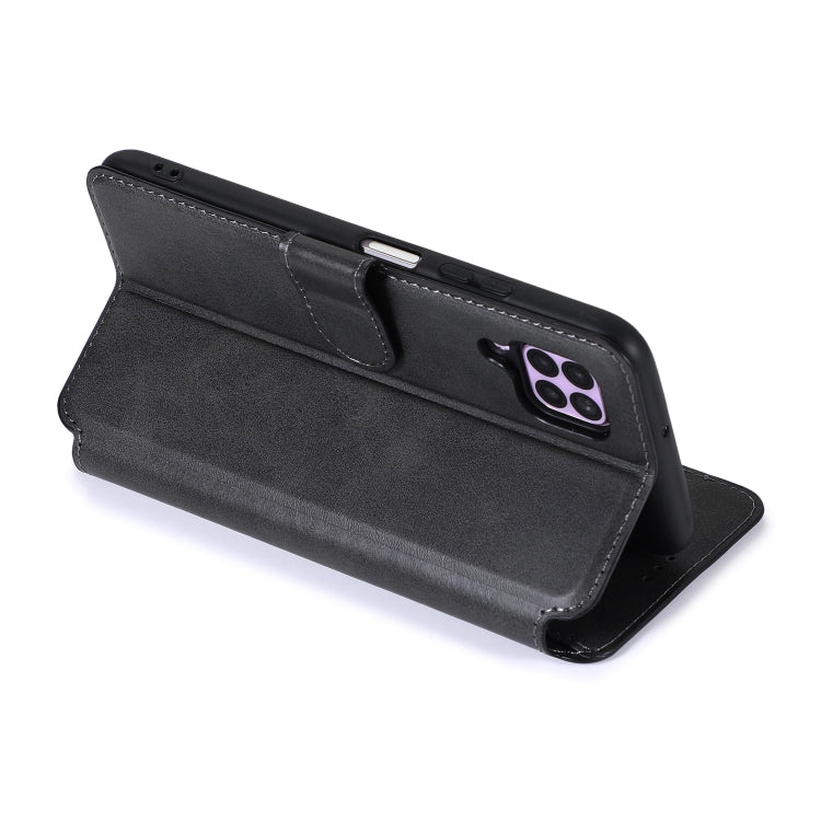 For Huawei P40 Lite Calf Texture Magnetic Buckle Horizontal Flip Leather Case with Holder & Card Slots & Wallet & Photo Frame