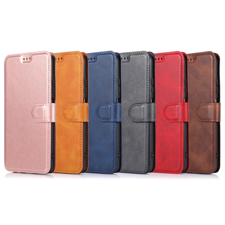 For Huawei P40 Lite Calf Texture Magnetic Buckle Horizontal Flip Leather Case with Holder & Card Slots & Wallet & Photo Frame