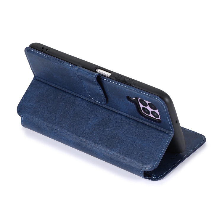 For Huawei P40 Lite Calf Texture Magnetic Buckle Horizontal Flip Leather Case with Holder & Card Slots & Wallet & Photo Frame