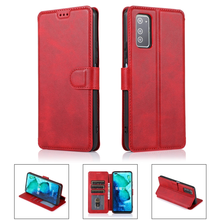 For Huawei Honor V30 Calf Texture Magnetic Buckle Horizontal Flip Leather Case with Holder & Card Slots & Wallet & Photo Frame