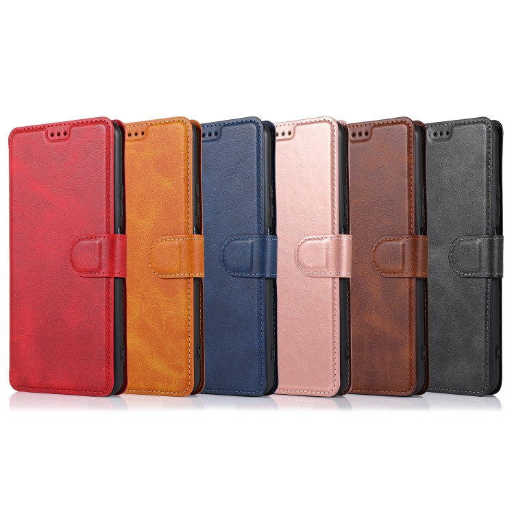 For Huawei Honor V30 Calf Texture Magnetic Buckle Horizontal Flip Leather Case with Holder & Card Slots & Wallet & Photo Frame