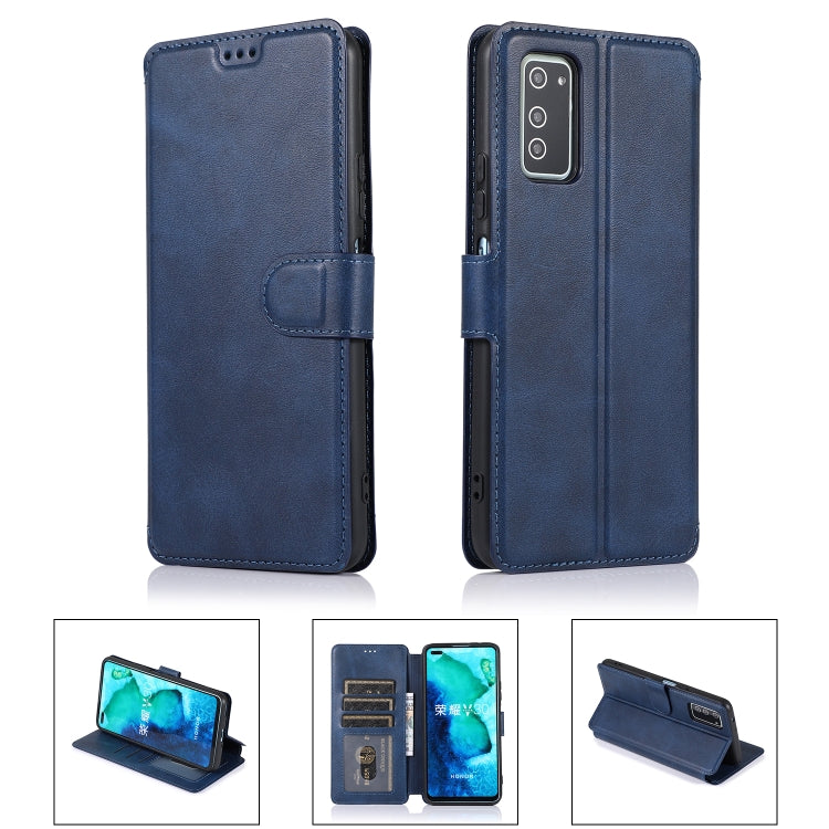 For Huawei Honor V30 Calf Texture Magnetic Buckle Horizontal Flip Leather Case with Holder & Card Slots & Wallet & Photo Frame