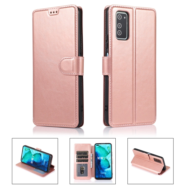 For Huawei Honor V30 Calf Texture Magnetic Buckle Horizontal Flip Leather Case with Holder & Card Slots & Wallet & Photo Frame