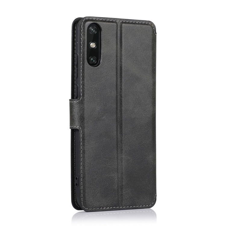 For Huawei Enjoy 10e Calf Texture Magnetic Buckle Horizontal Flip Leather Case with Holder & Card Slots & Wallet & Photo Frame