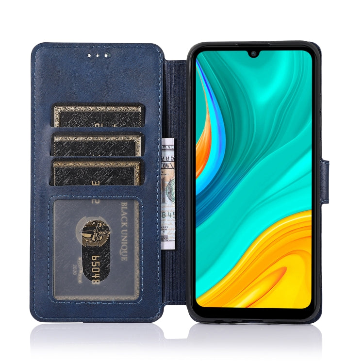 For Huawei Enjoy 10e Calf Texture Magnetic Buckle Horizontal Flip Leather Case with Holder & Card Slots & Wallet & Photo Frame