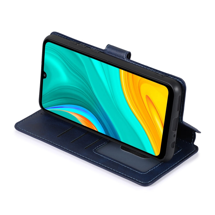 For Huawei Enjoy 10e Calf Texture Magnetic Buckle Horizontal Flip Leather Case with Holder & Card Slots & Wallet & Photo Frame