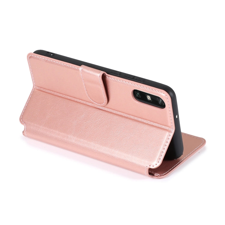 For Huawei Enjoy 10e Calf Texture Magnetic Buckle Horizontal Flip Leather Case with Holder & Card Slots & Wallet & Photo Frame