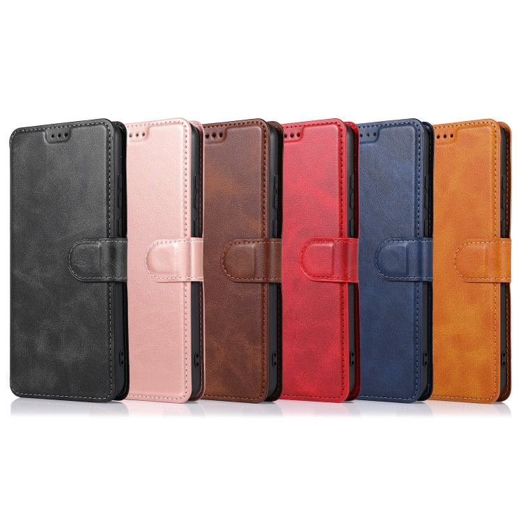 For Huawei Enjoy 10e Calf Texture Magnetic Buckle Horizontal Flip Leather Case with Holder & Card Slots & Wallet & Photo Frame