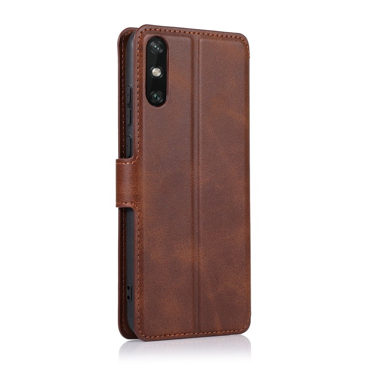 For Huawei Enjoy 10e Calf Texture Magnetic Buckle Horizontal Flip Leather Case with Holder & Card Slots & Wallet & Photo Frame