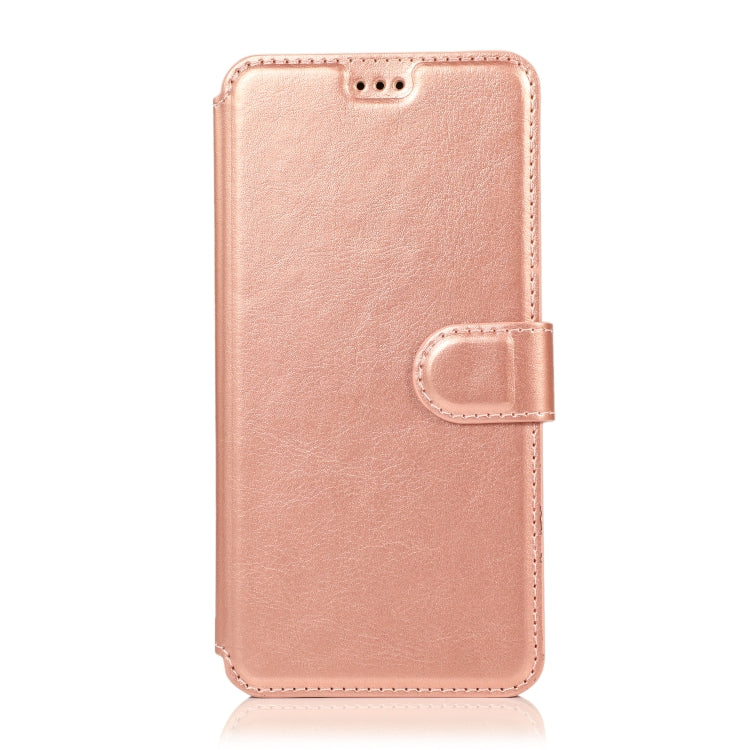 For Huawei Honor 8C Calf Texture Magnetic Buckle Horizontal Flip Leather Case with Holder & Card Slots & Wallet & Photo Frame