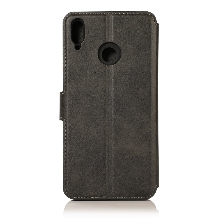 For Huawei Honor 8X Calf Texture Magnetic Buckle Horizontal Flip Leather Case with Holder & Card Slots & Wallet & Photo Frame