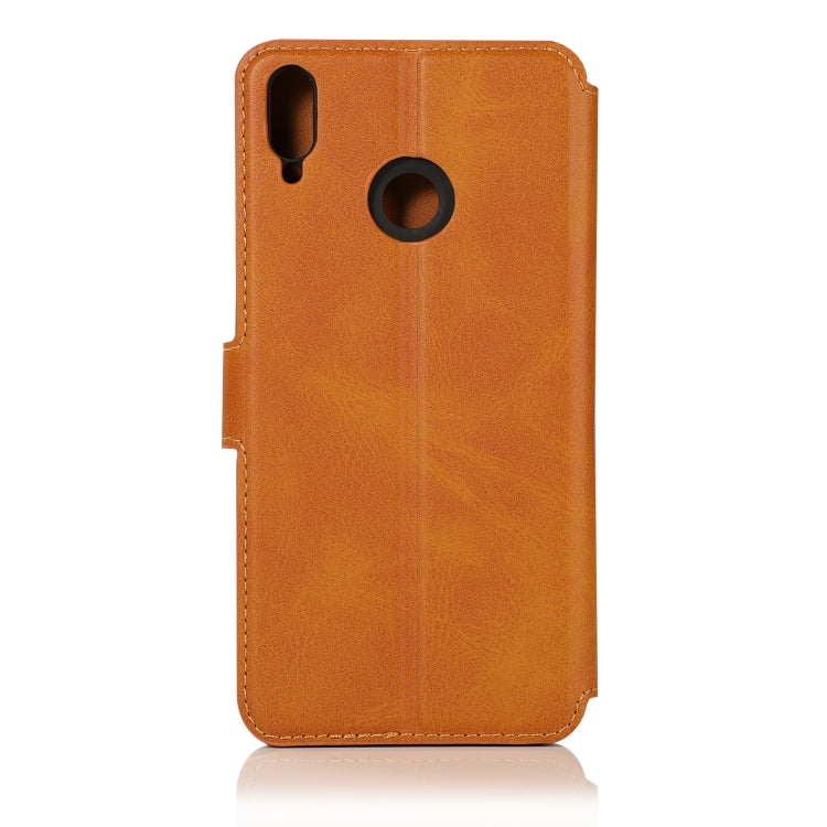 For Huawei Honor 8X Calf Texture Magnetic Buckle Horizontal Flip Leather Case with Holder & Card Slots & Wallet & Photo Frame