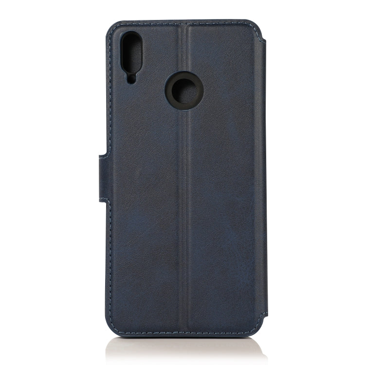 For Huawei Honor 8X Calf Texture Magnetic Buckle Horizontal Flip Leather Case with Holder & Card Slots & Wallet & Photo Frame