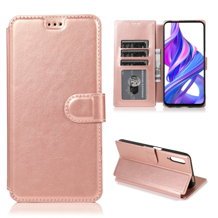 For Huawei Honor 9X Calf Texture Magnetic Buckle Horizontal Flip Leather Case with Holder & Card Slots & Wallet & Photo Frame