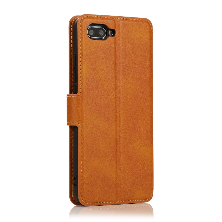 For Huawei Honor 10 Calf Texture Magnetic Buckle Horizontal Flip Leather Case with Holder & Card Slots & Wallet & Photo Frame