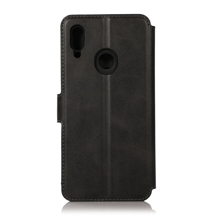 For Huawei Honor 10 Lite Calf Texture Magnetic Buckle Horizontal Flip Leather Case with Holder & Card Slots & Wallet & Photo Frame