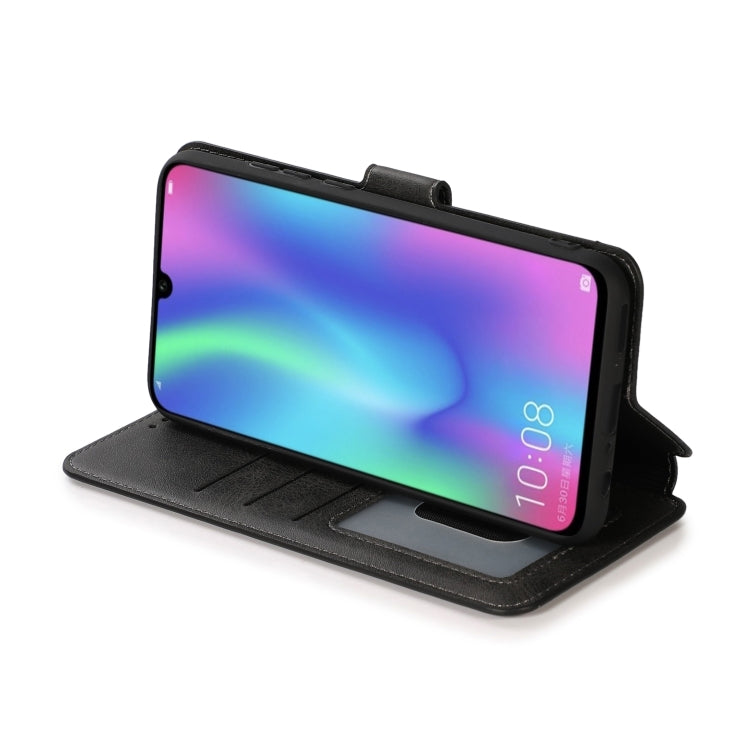 For Huawei Honor 10 Lite Calf Texture Magnetic Buckle Horizontal Flip Leather Case with Holder & Card Slots & Wallet & Photo Frame