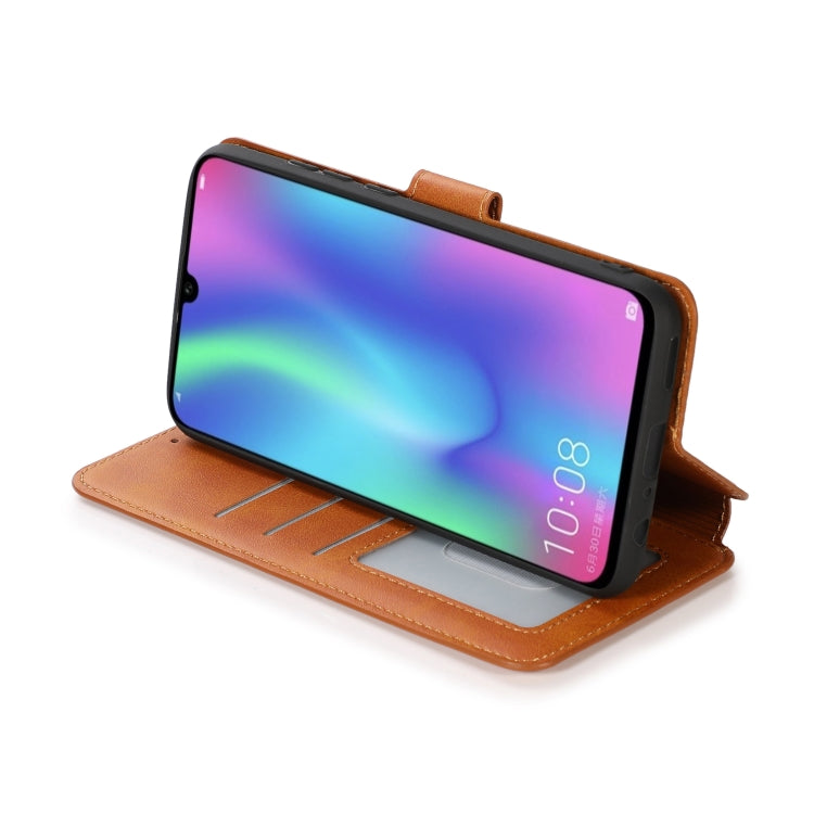 For Huawei Honor 10 Lite Calf Texture Magnetic Buckle Horizontal Flip Leather Case with Holder & Card Slots & Wallet & Photo Frame