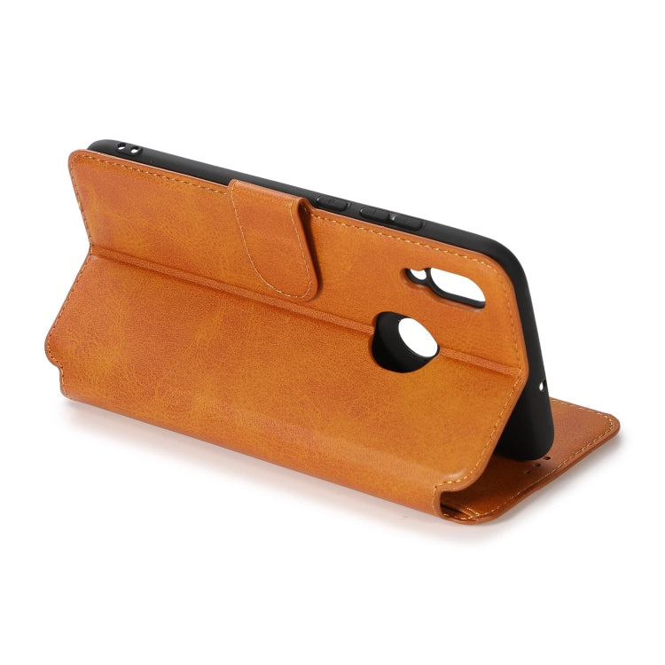 For Huawei Honor 10 Lite Calf Texture Magnetic Buckle Horizontal Flip Leather Case with Holder & Card Slots & Wallet & Photo Frame