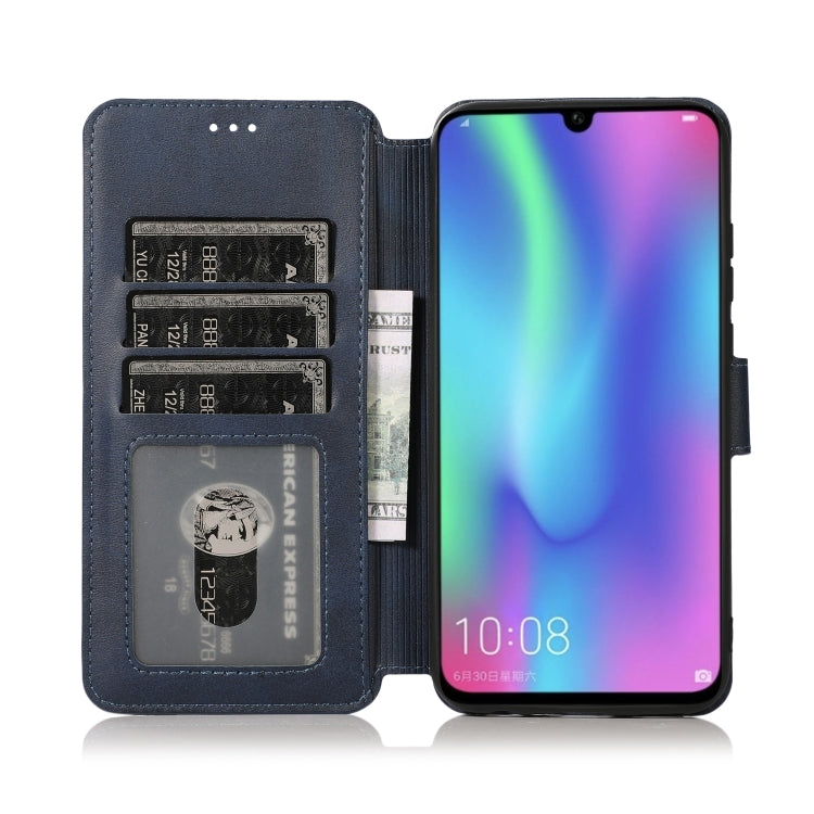 For Huawei Honor 10 Lite Calf Texture Magnetic Buckle Horizontal Flip Leather Case with Holder & Card Slots & Wallet & Photo Frame