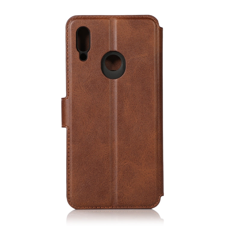 For Huawei Honor 10 Lite Calf Texture Magnetic Buckle Horizontal Flip Leather Case with Holder & Card Slots & Wallet & Photo Frame