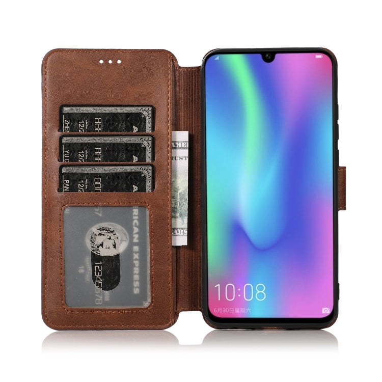 For Huawei Honor 10 Lite Calf Texture Magnetic Buckle Horizontal Flip Leather Case with Holder & Card Slots & Wallet & Photo Frame