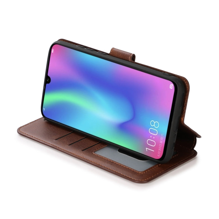 For Huawei Honor 10 Lite Calf Texture Magnetic Buckle Horizontal Flip Leather Case with Holder & Card Slots & Wallet & Photo Frame