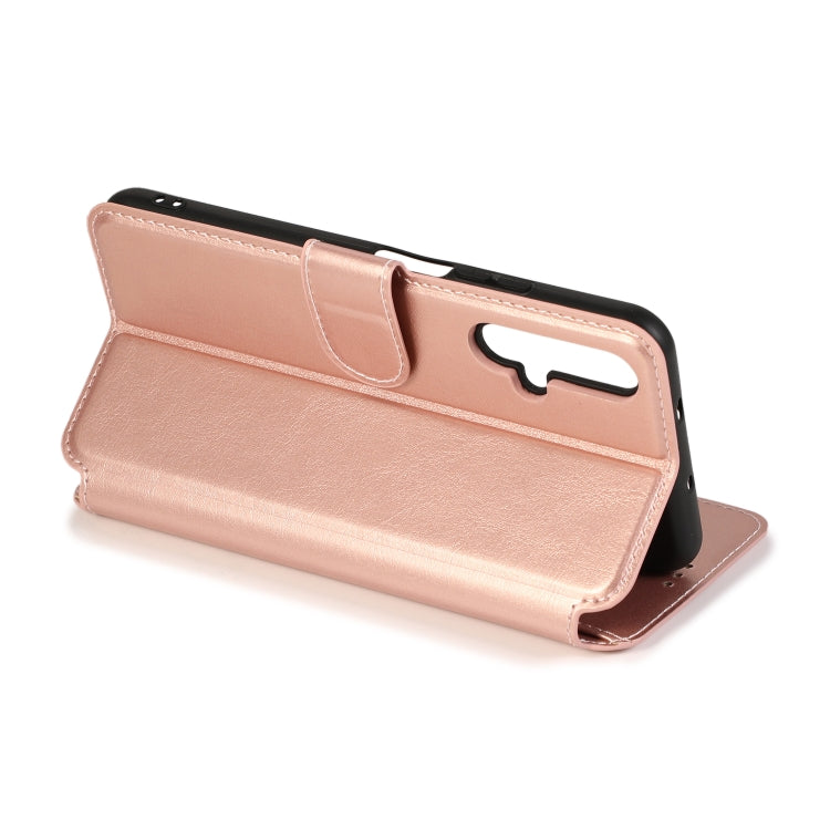 For Huawei Honor 20 Calf Texture Magnetic Buckle Horizontal Flip Leather Case with Holder & Card Slots & Wallet & Photo Frame