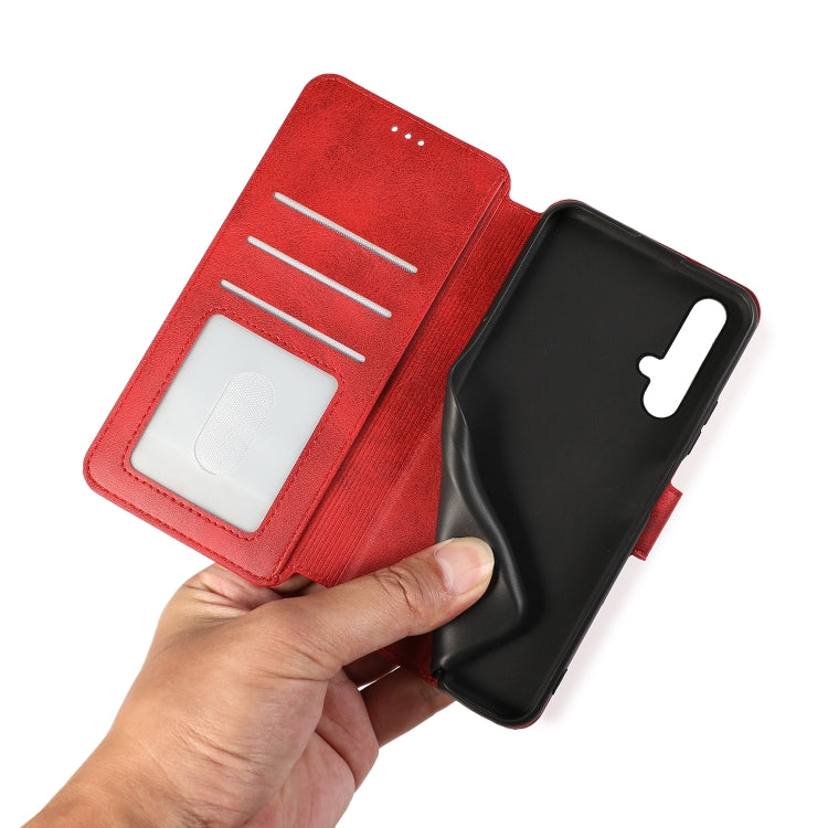 For Huawei Honor 20 Calf Texture Magnetic Buckle Horizontal Flip Leather Case with Holder & Card Slots & Wallet & Photo Frame