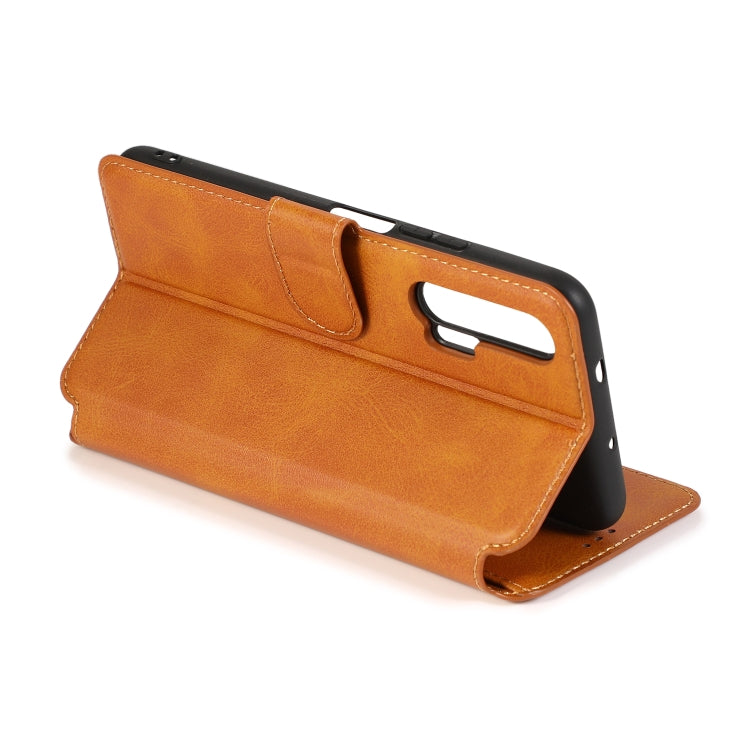 For Huawei Honor 20 Pro Calf Texture Magnetic Buckle Horizontal Flip Leather Case with Holder & Card Slots & Wallet & Photo Frame