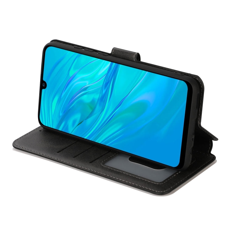 For Huawei Enjoy 9s Calf Texture Magnetic Buckle Horizontal Flip Leather Case with Holder & Card Slots & Wallet & Photo Frame