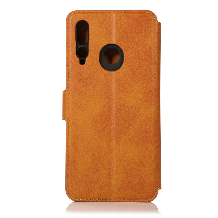 For Huawei Enjoy 9s Calf Texture Magnetic Buckle Horizontal Flip Leather Case with Holder & Card Slots & Wallet & Photo Frame