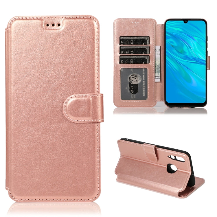 For Huawei Enjoy 9s Calf Texture Magnetic Buckle Horizontal Flip Leather Case with Holder & Card Slots & Wallet & Photo Frame