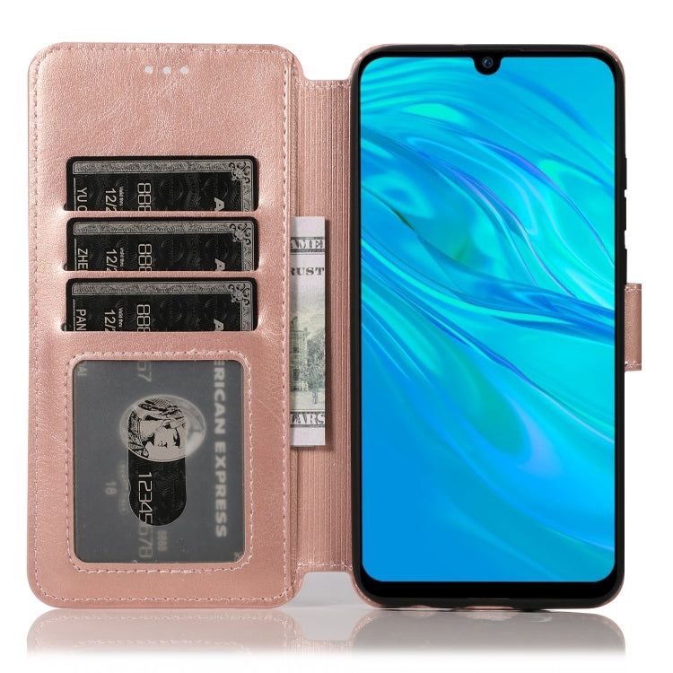 For Huawei Enjoy 9s Calf Texture Magnetic Buckle Horizontal Flip Leather Case with Holder & Card Slots & Wallet & Photo Frame