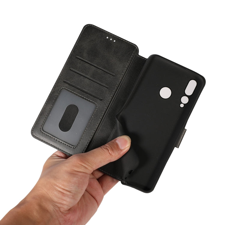 For Huawei Enjoy 9s Calf Texture Magnetic Buckle Horizontal Flip Leather Case with Holder & Card Slots & Wallet & Photo Frame