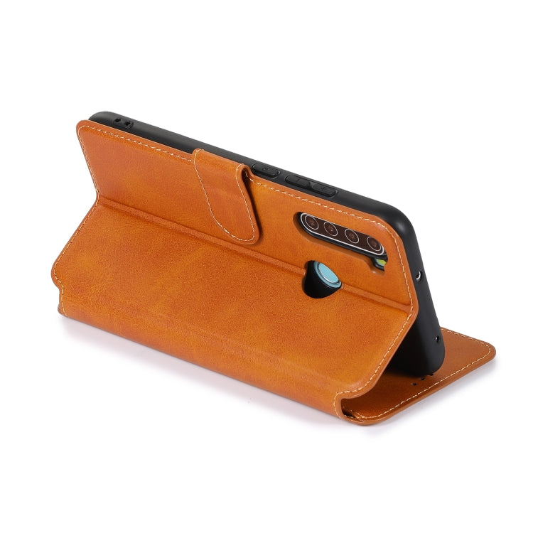 For Xiaomi Redmi Note 8 Calf Texture Magnetic Buckle Horizontal Flip Leather Case with Holder & Card Slots & Wallet & Photo Frame