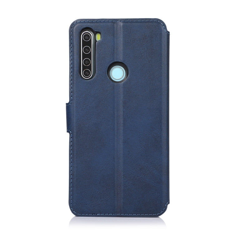 For Xiaomi Redmi Note 8 Calf Texture Magnetic Buckle Horizontal Flip Leather Case with Holder & Card Slots & Wallet & Photo Frame