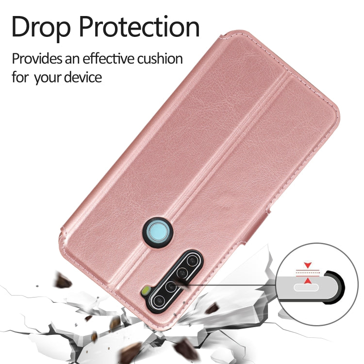 For Xiaomi Redmi Note 8 Calf Texture Magnetic Buckle Horizontal Flip Leather Case with Holder & Card Slots & Wallet & Photo Frame