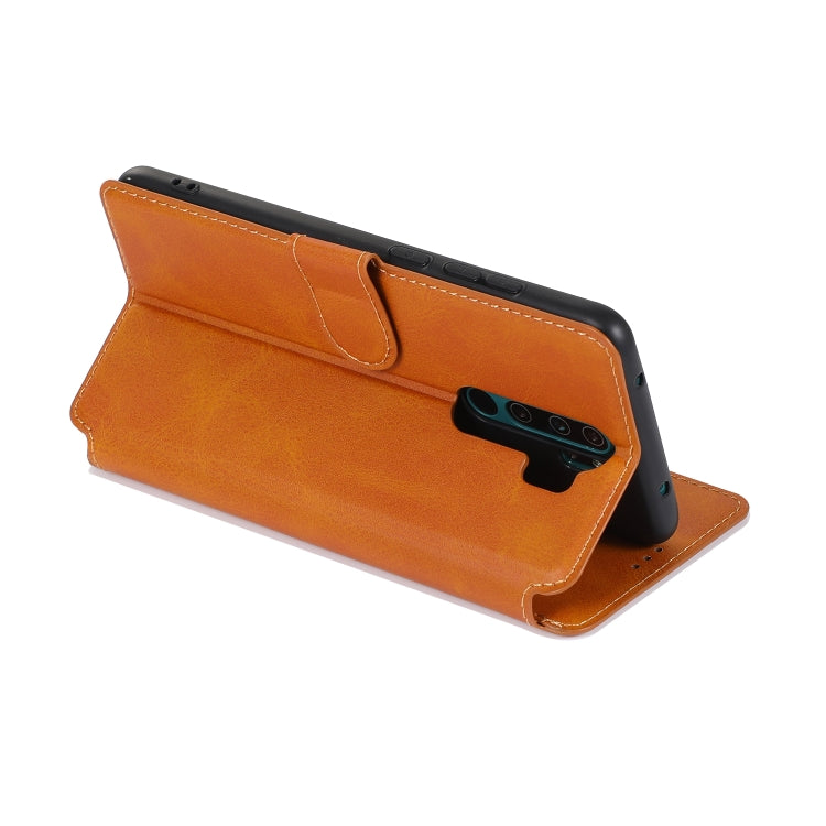 For Xiaomi Redmi Note 8 Pro Calf Texture Magnetic Buckle Horizontal Flip Leather Case with Holder & Card Slots & Wallet & Photo Frame