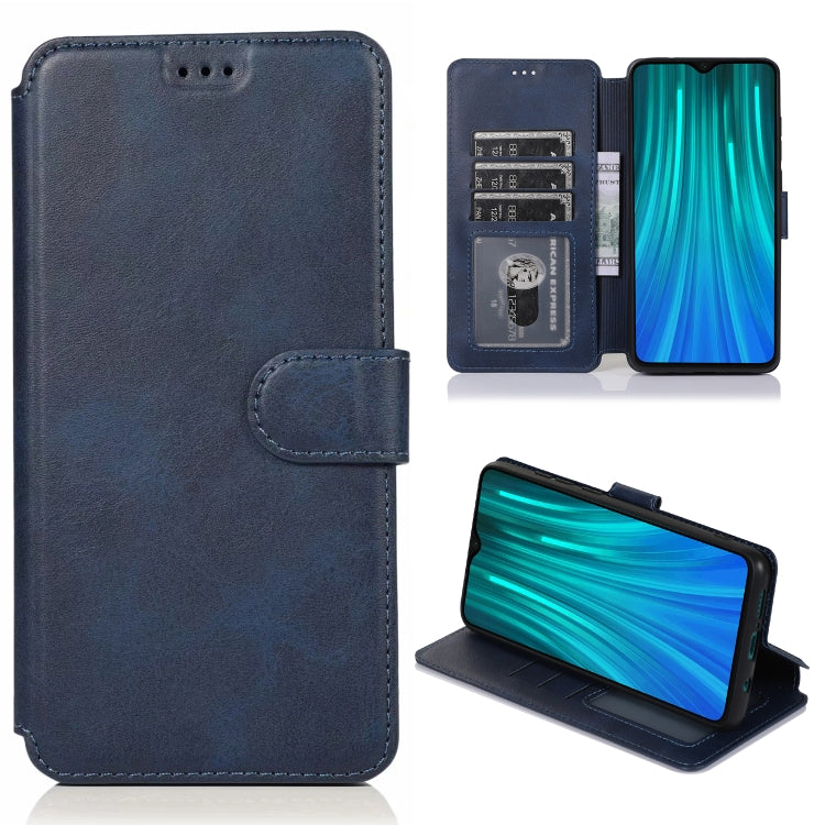 For Xiaomi Redmi Note 8 Pro Calf Texture Magnetic Buckle Horizontal Flip Leather Case with Holder & Card Slots & Wallet & Photo Frame