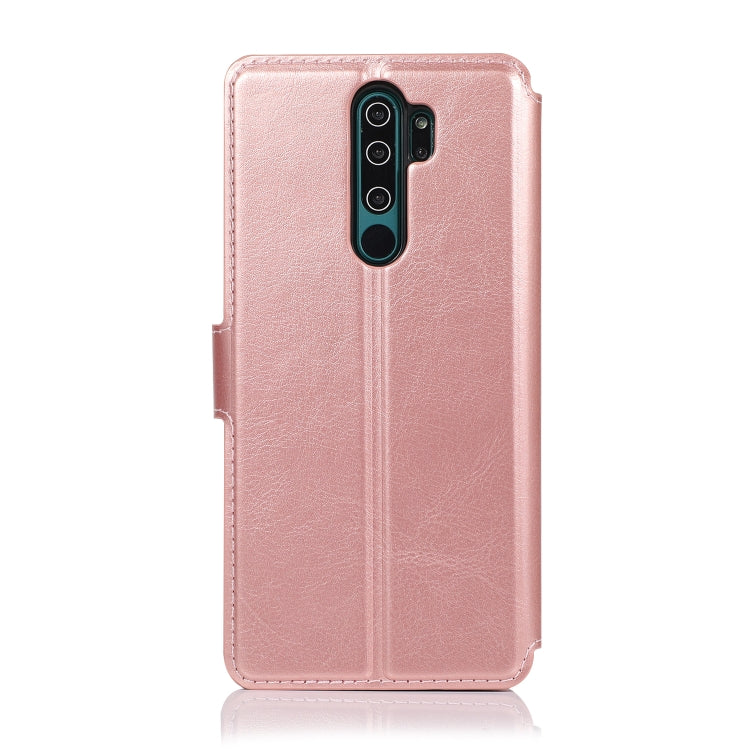 For Xiaomi Redmi Note 8 Pro Calf Texture Magnetic Buckle Horizontal Flip Leather Case with Holder & Card Slots & Wallet & Photo Frame