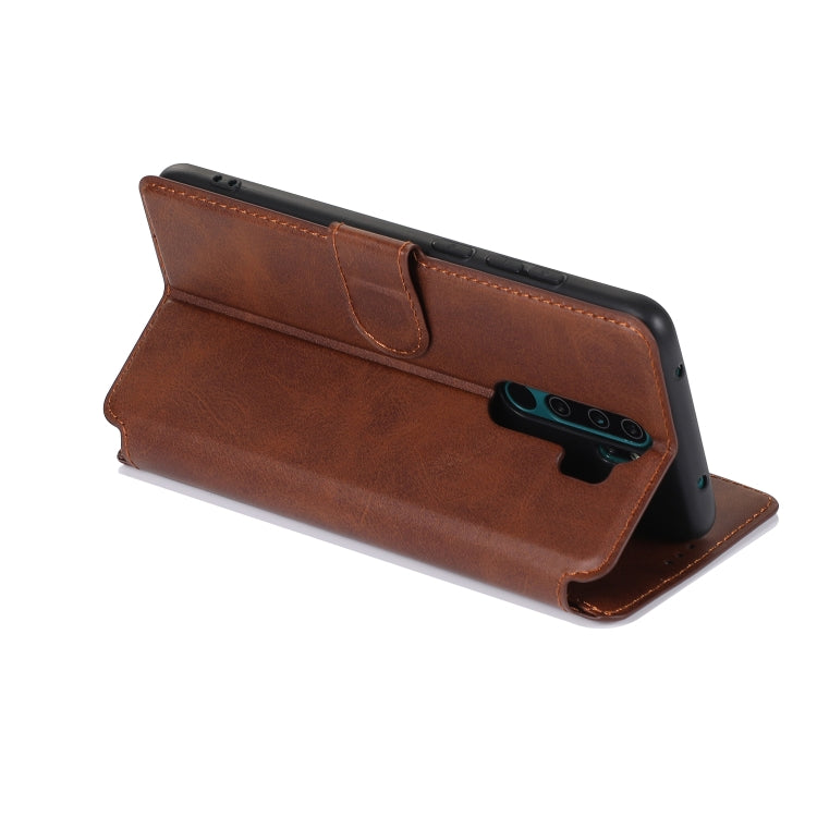 For Xiaomi Redmi Note 8 Pro Calf Texture Magnetic Buckle Horizontal Flip Leather Case with Holder & Card Slots & Wallet & Photo Frame