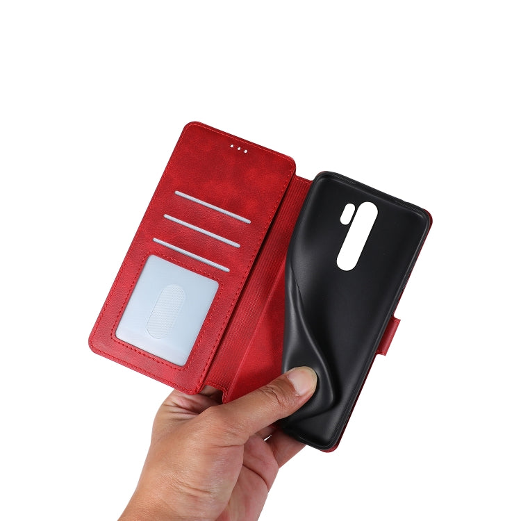For Xiaomi Redmi Note 8 Pro Calf Texture Magnetic Buckle Horizontal Flip Leather Case with Holder & Card Slots & Wallet & Photo Frame