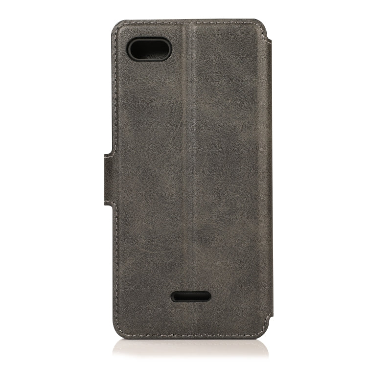 For Xiaomi Redmi 6A Calf Texture Magnetic Buckle Horizontal Flip Leather Case with Holder & Card Slots & Wallet & Photo Frame