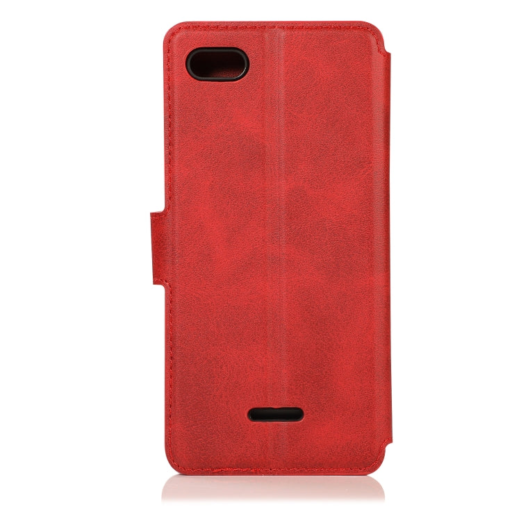For Xiaomi Redmi 6A Calf Texture Magnetic Buckle Horizontal Flip Leather Case with Holder & Card Slots & Wallet & Photo Frame