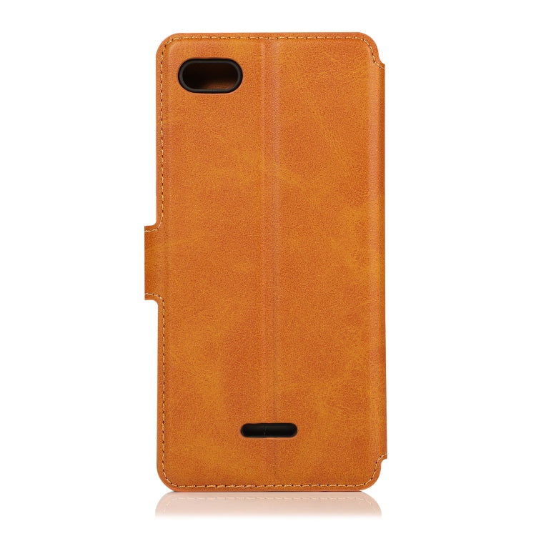 For Xiaomi Redmi 6A Calf Texture Magnetic Buckle Horizontal Flip Leather Case with Holder & Card Slots & Wallet & Photo Frame