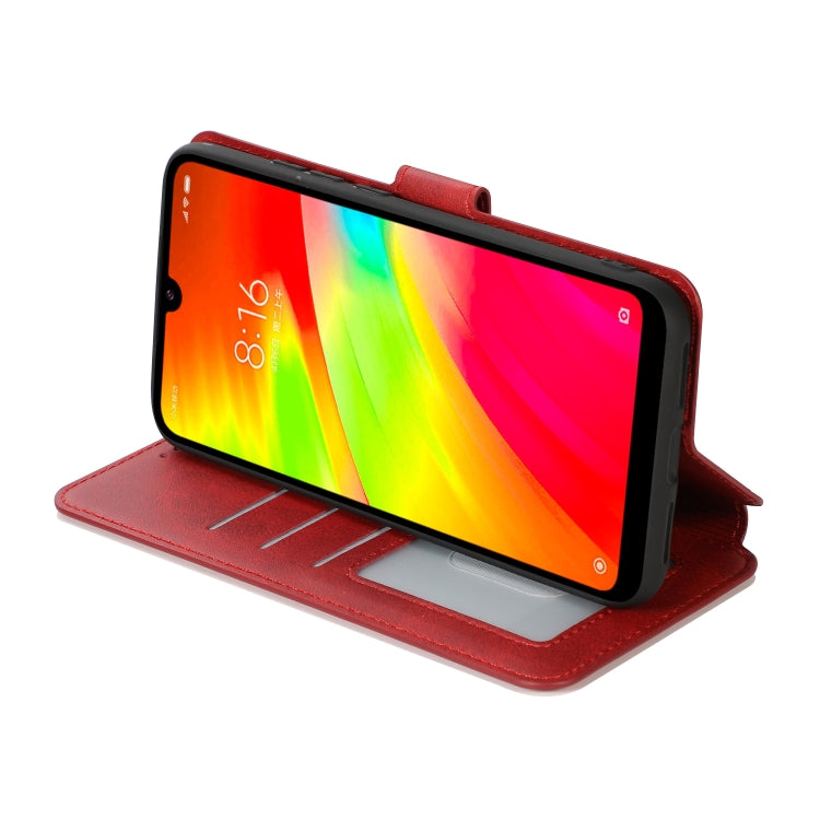 For Xiaomi Redmi 7 Calf Texture Magnetic Buckle Horizontal Flip Leather Case with Holder & Card Slots & Wallet & Photo Frame