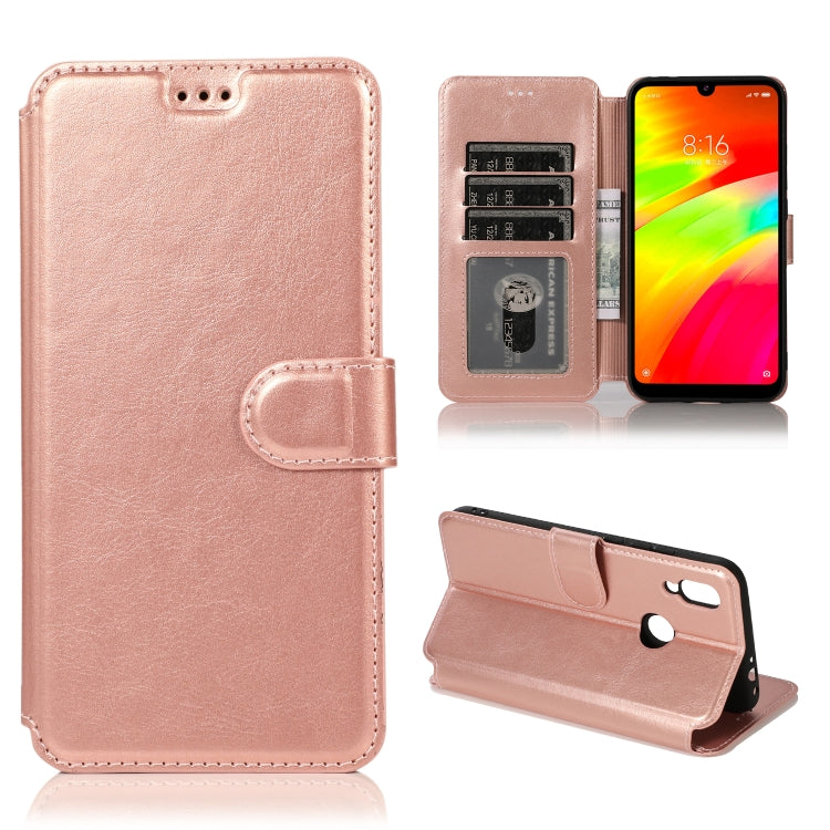 For Xiaomi Redmi 7 Calf Texture Magnetic Buckle Horizontal Flip Leather Case with Holder & Card Slots & Wallet & Photo Frame