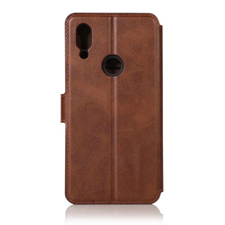 For Xiaomi Redmi 7 Calf Texture Magnetic Buckle Horizontal Flip Leather Case with Holder & Card Slots & Wallet & Photo Frame